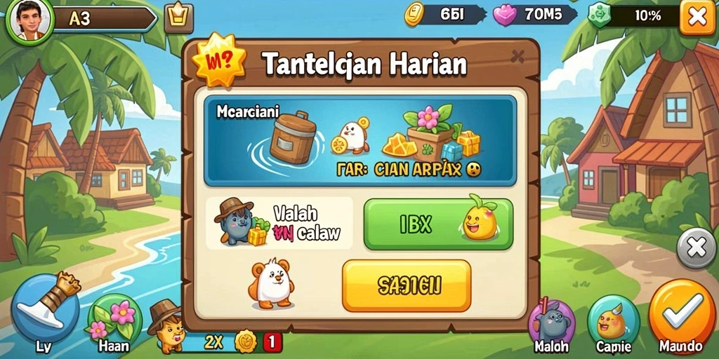 Tampilan awal yang menarik dan mudah dinavigasi.