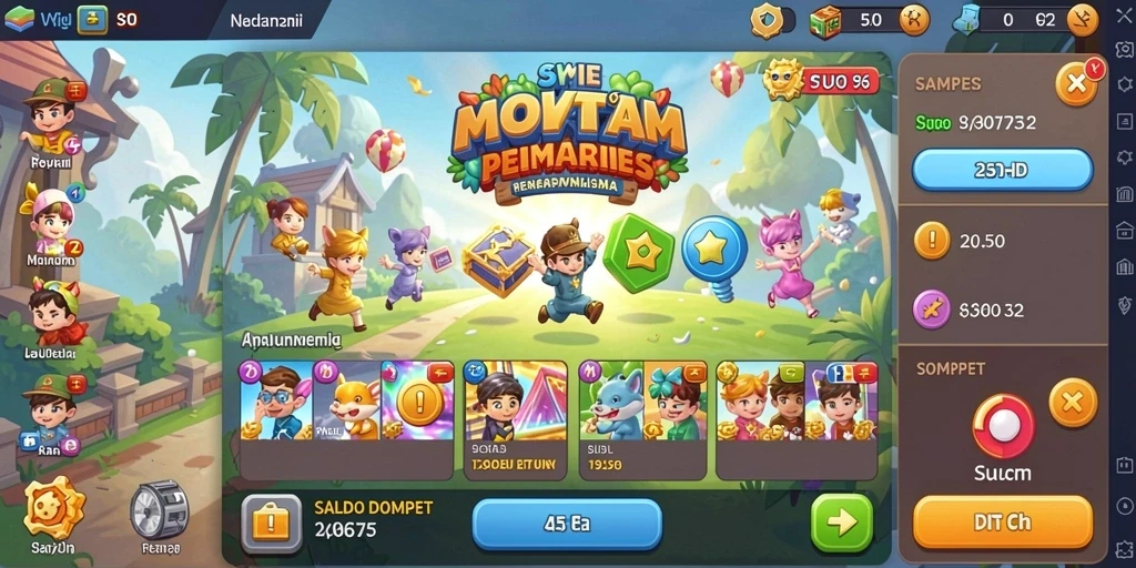 Screenshot aplikasi MEGA388 yang menunjukkan tampilan antarmuka.