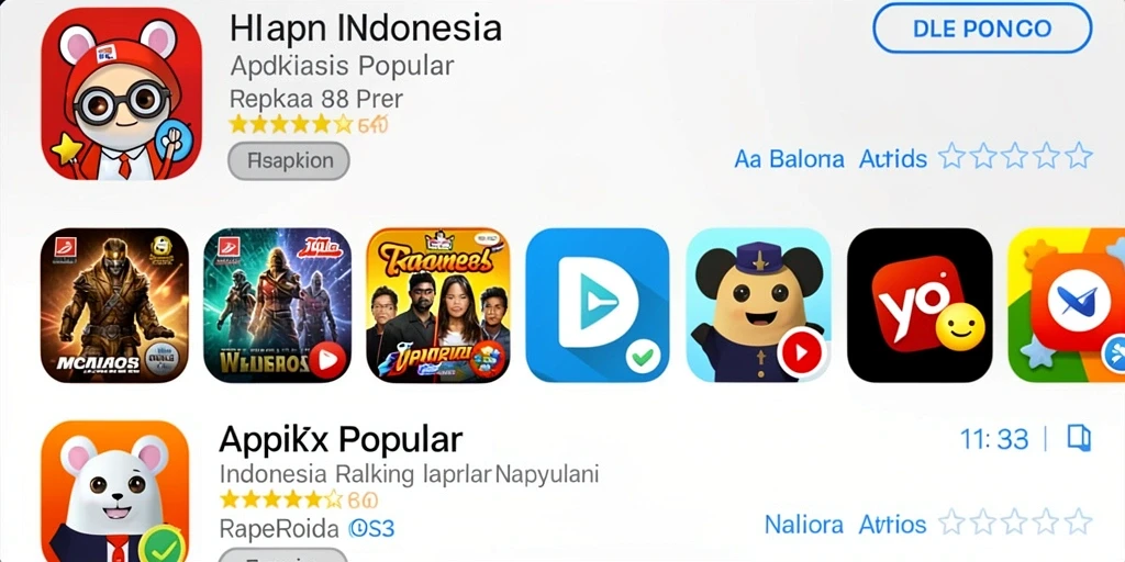 Tampilan utama aplikasi OKGAMES dengan banyak pilihan permainan.